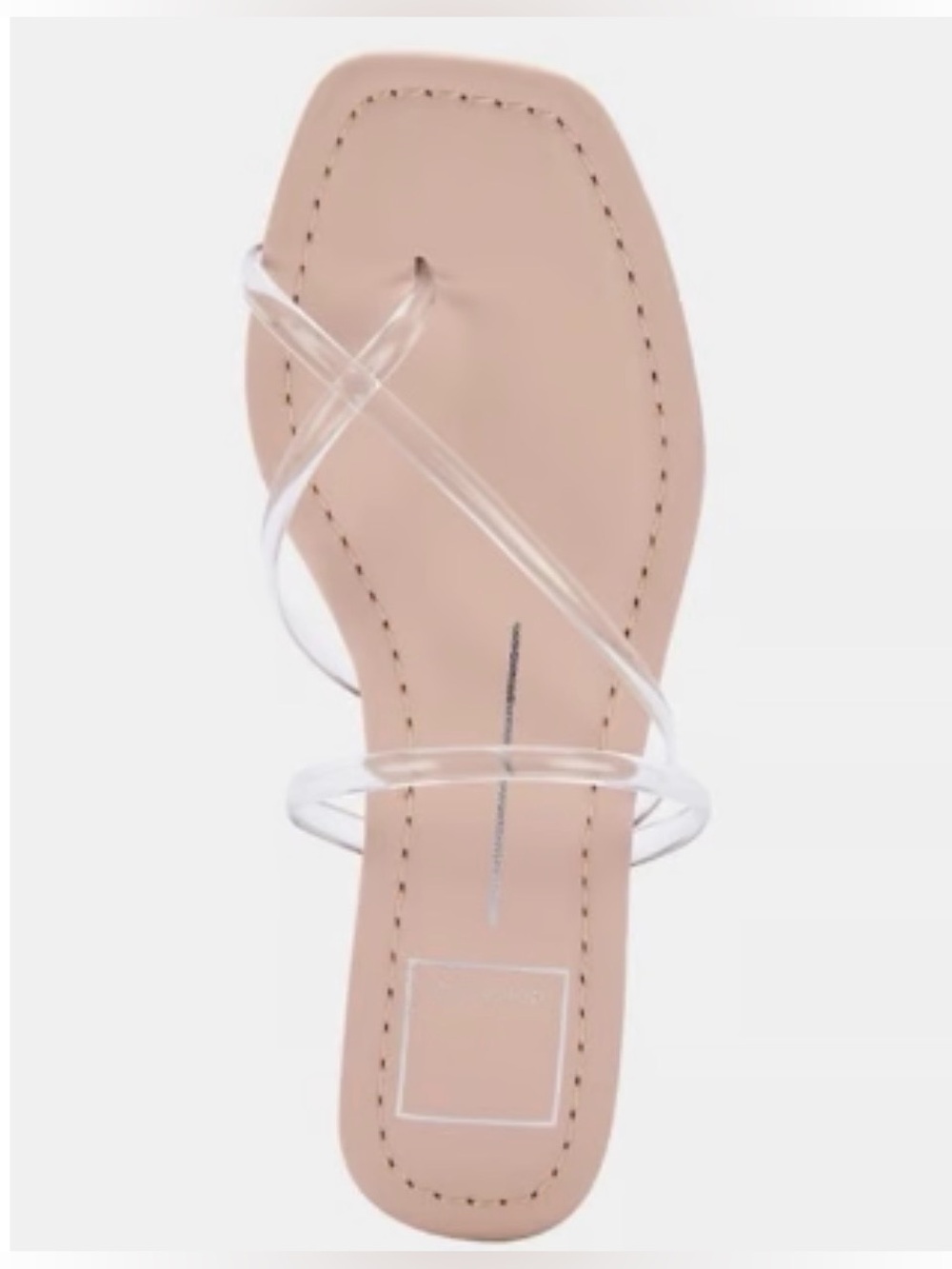 Dolce Vita Leanna Slide Sandal Flats in Crystal Vinyl Size 8.5 Minimalist